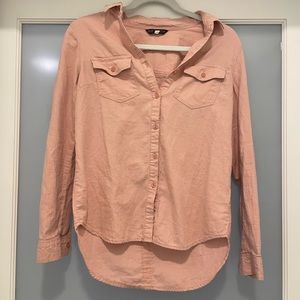 Light pink button down